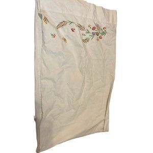 AS IS vintage handmade embroidered double pillow case